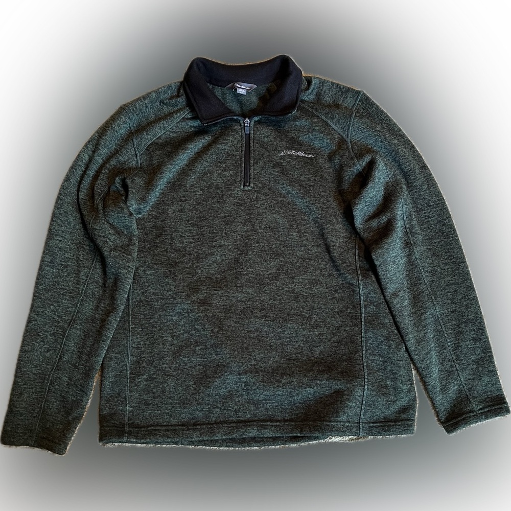 Men’s green Eddie Bauer pullover - size XL
